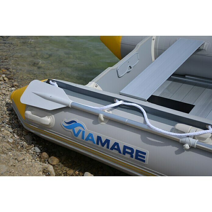 Viamare Schlauchboot 330 S AluL x B x H: 330 x 162 x 44 cm, Geeignet für: 4+1 Personen, Nutzlast: 650 kg, Gelb/Grau Unknown