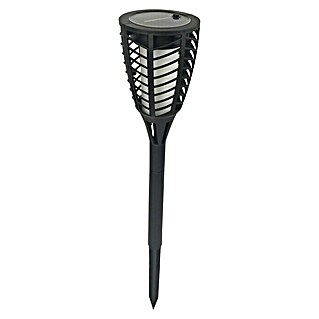 BAUHAUS Estaca solar Flame (LED, Negro, Altura: 76 cm)