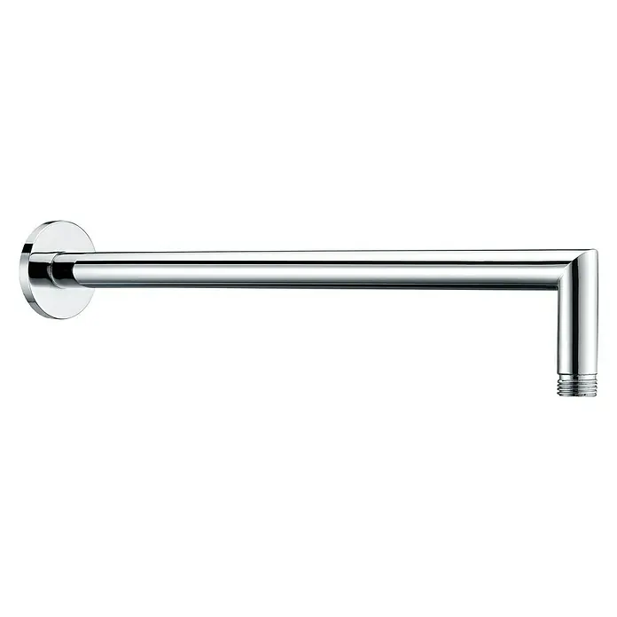 Imex Brazo de conexión BPF002 - Largo: 37 cm, Redonda - Brazo de ducha cromado con soporte de pared. El brazo de ducha tiene un diseño moderno y aerodinámico y es ideal para cualquier ducha. Robusto.