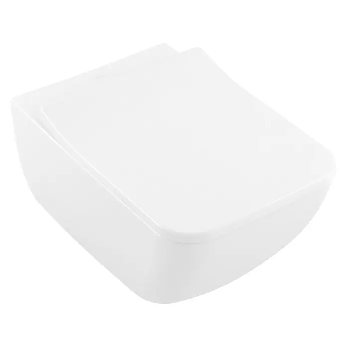 Villeroy & Boch Venticello Wand-WC - Spülrandlos, Ohne Spezialglasur, Spülform: Tief, WC Abgang: Waagerecht, Weiß - Wandhängendes WC in Weiß. Das moderne Design macht es zu einer stilvollen Ergänzung für jedes Badezimmer. Die glatte Oberfläche ist leicht zu reinigen.