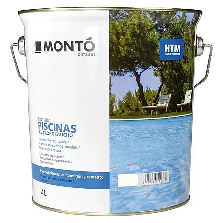 Montó  Pintura para piscinas al clorocaucho HTM