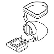 Häfele Türfeststeller (L x H: 60 x 38 mm, Grau)