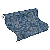Rasch Trianon Vliestapete II (Blau, Ornament, 10,05 x 0,53 m)