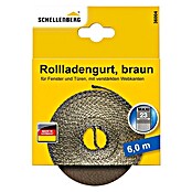 Schellenberg Rollladengurt (Braun, Länge: 6 m, Gurtbreite: 23 mm)