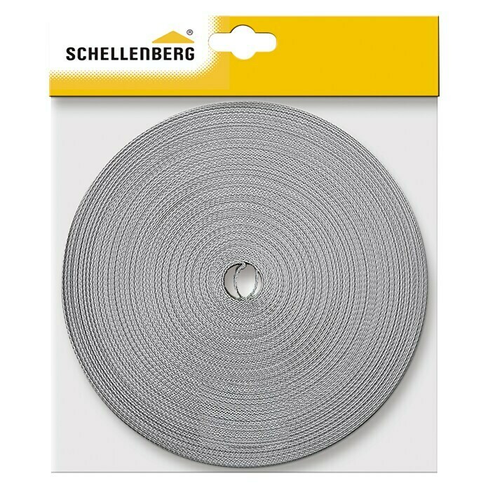 Schellenberg Rollladengurt (Grau, Länge: 12 m, Gurtbreite: 18 mm)