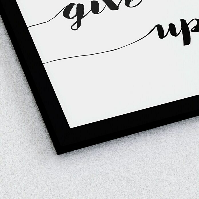 ProArt Gerahmtes Bild (Never give up, B x H: 33 x 33 cm)