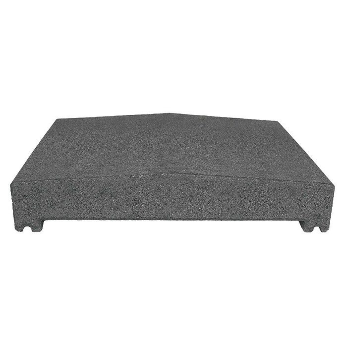 Mauerabdeckplatte S (25 x 31 x 5 cm, Anthrazit, Beton)