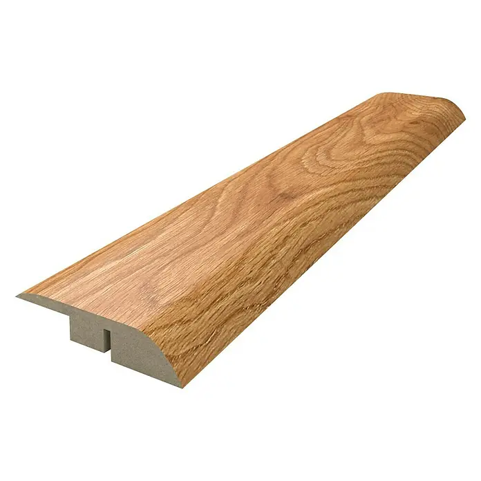 Perfil de transición Roble Miel - 2,44 m x 48 mm x 10 mm, Pegado - Perfil de transición de madera, ideal para crear una transición perfecta entre diferentes tipos de pavimentos en tu hogar.