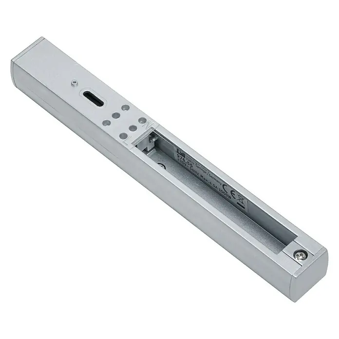 Paulmann URail End-Einspeisung - 16,1 cm, 1.000 W, Chrom matt - Silbernes LED-Schrankleuchtenprofil mit Aussparung für Elektronik, ideal für Möbelbeleuchtung.