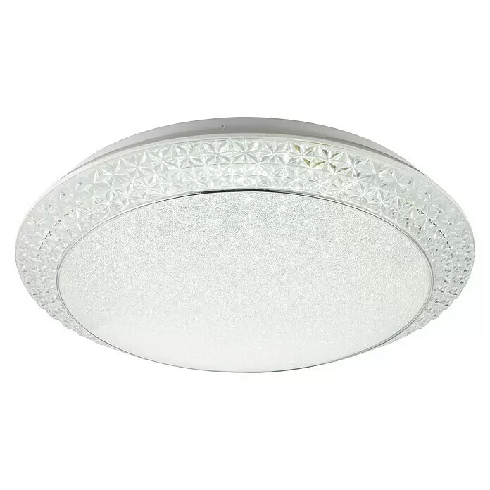 Lavida LED-Deckenleuchte rund Fondi - 40 W, Ø x H: 51 x 12 cm, Weiß