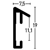 Nielsen Bilderrahmen Pixel (Schwarz, 50 x 60 cm, Aluminium)