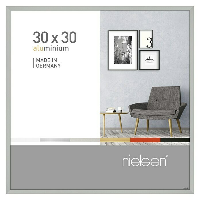 Nielsen Bilderrahmen Pixel (Mattsilber, 30 x 30 cm, Aluminium)