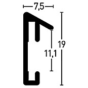 Nielsen Bilderrahmen Pixel (Mattsilber, 30 x 30 cm, Aluminium)