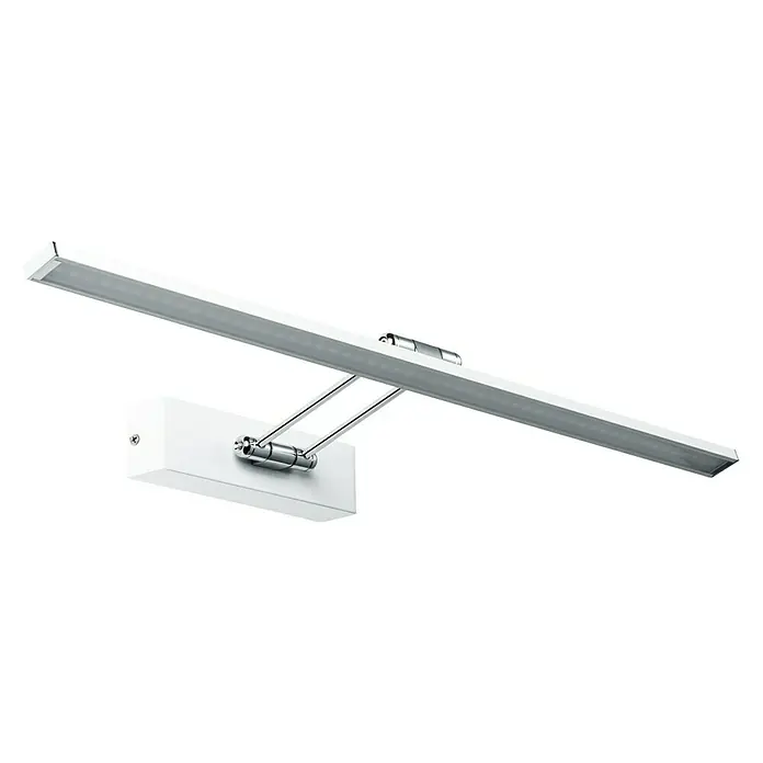 Paulmann Galeria LED-Bilderleuchte Beam Sixty - 11 W, L x B x H: 58,5 x 19 x 4,6 cm, Weiß, Warmweiß - Elegante, verstellbare LED-Wandleuchte in Weiß und Chrom. Ideal für die Beleuchtung von Bildern und Spiegeln im modernen Ambiente.
