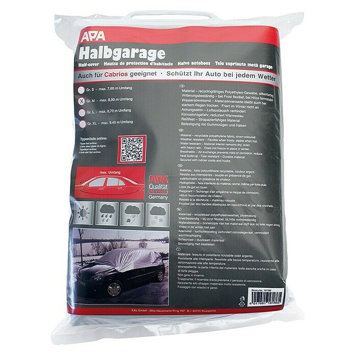 APA Halbgarage (Größe: XL)