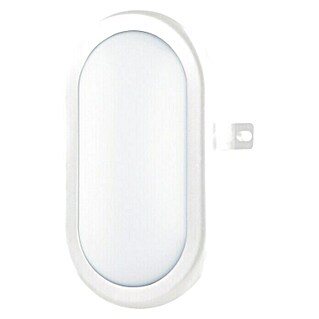 Luceco Aplique exterior LED Mini Oval (5,5 W, 11,5 x 7,6 x 16,9 cm, Blanco, IP54)