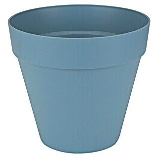 Elho Loft Urban Plantenpot (Buitenmaat (Ø x h): 25 x 22 cm, Kunststof, Vintage blauw)