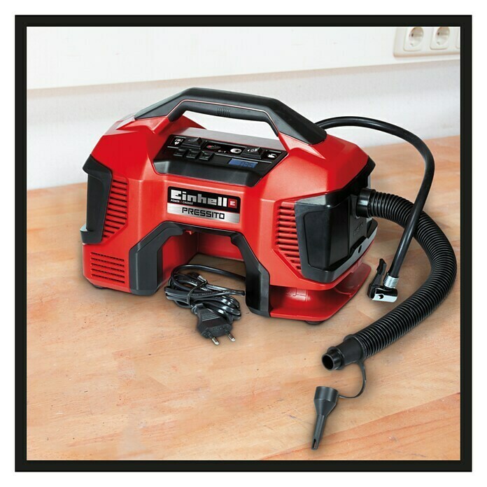 Einhell Power X-Change Hybrid-Kompressor Pressito11 bar, 90 W, 18 V, Ohne Akku Detail Shot