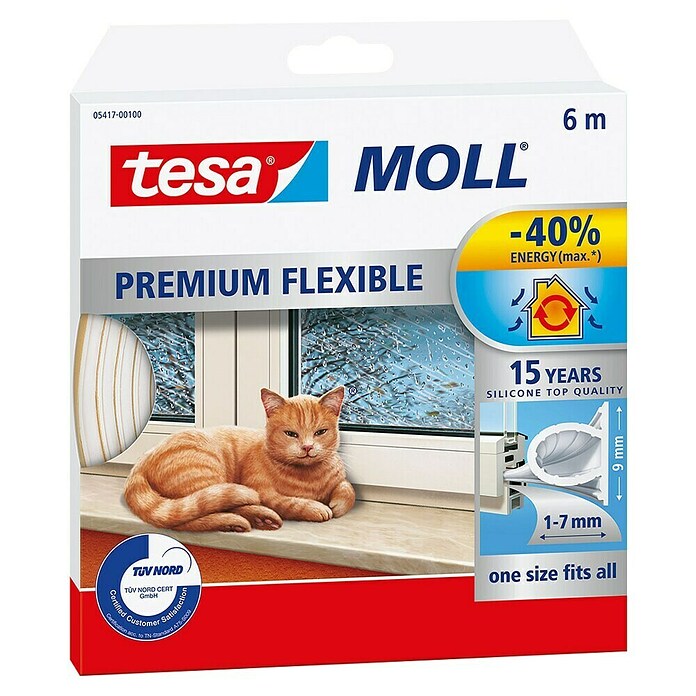 Tesa MOLL Joint en silicone Premium Flexible