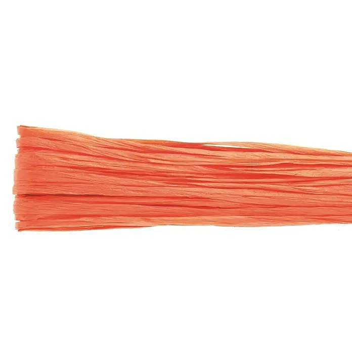 Glorex Hobby Time Edelbast - Glänzend, Orange, 20 m - Orangefarbenes Bastband, ideal zum Verpacken von Geschenken, Dekorieren oder für Bastelarbeiten. Vielseitig einsetzbar für kreative Projekte.