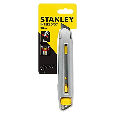 Stanley Cuttermesser Interlock (Klingenbreite: 18 mm, Abbrechklinge)