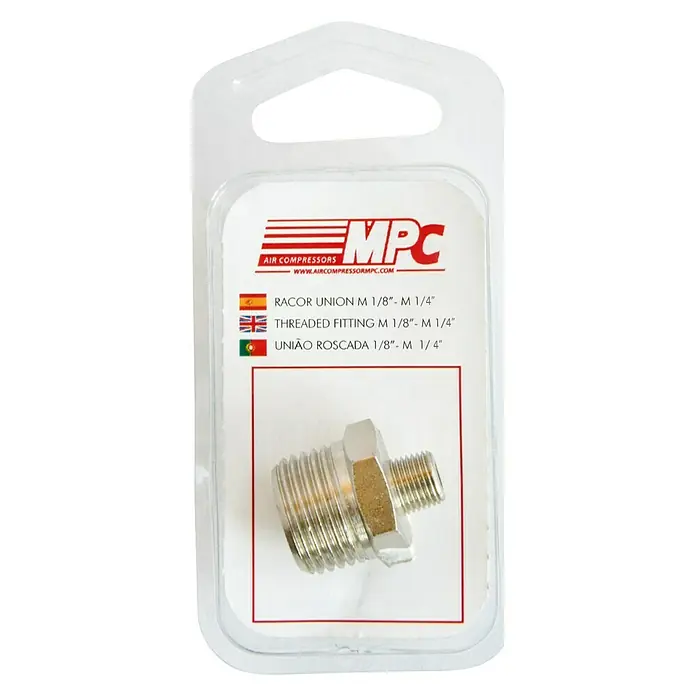 MPC Racor de conexión macho - ¹⁄₈ - ¼″ - Racores roscados para compresores de aire MPC M 1/8"- M 1/4" empaquetados para diversas aplicaciones.