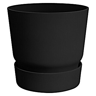 Elho Tegla za cvijeće (Vanjska dimenzija (ø x V): 30 x 27,8 cm, Plastika, Crne boje)