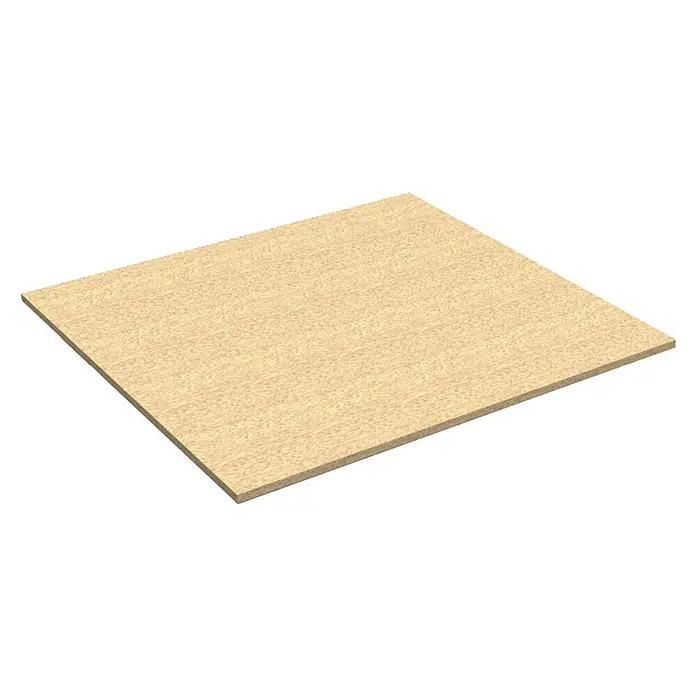 Simonrack Simonclick HolzfachbodenL x B x H: 122 x 60 x 1,9 cm, Spanplatte - Detailaufnahme einer OSB-Platte, die ihre einzigartige Textur und Materialzusammensetzung hervorhebt. Ideal für Bau- und Renovierungsprojekte.