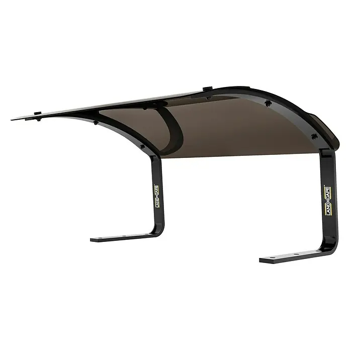 Landxcape Mähroboter-Garage LA7000 - L x B x H: 730 x 526 x 372 mm, Schwarz, Landxcape Mähroboter - Produktansicht des schwarzen LANDXCAPE-Sonnendachs, das Schatten und Schutz bietet und robust und langlebig ist.