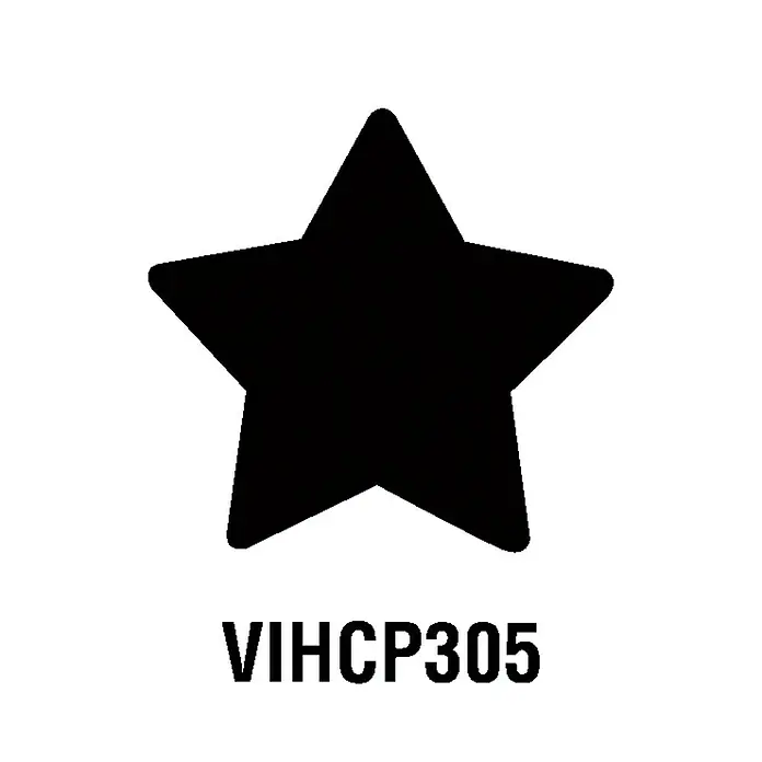 Artemio Perforadora gigante Star - Estrella, 5 x 4,7 cm - Forma de estrella negra y código de producto VIHCP305.