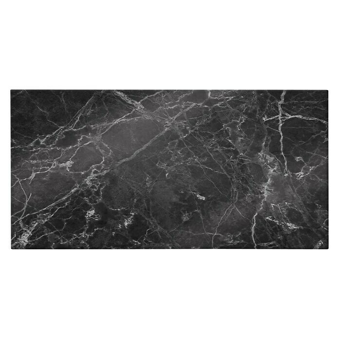 CUCINE Küchenrückwand (Black Marble, 80 x 40 cm, Stärke: 6 mm, Einscheibensicherheitsglas (ESG))