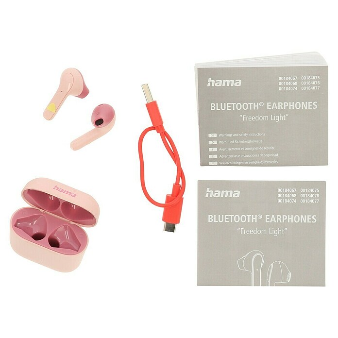 Hama In Ear Kopfhörer Freedom Light (Bluetooth, Pink/Rosa) | BAUHAUS