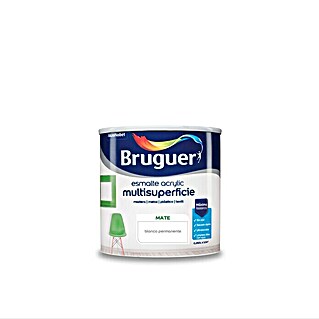 Bruguer Esmalte de color Acrylic Multisuperficie (Blanco, 250 ml, Mate)