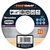 Craftomat Fiberschijven (Diameter: 115 mm, Korreling: 40, 5 st.) | BAUHAUS