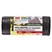 Quickpack Müllbeutel mit Tragegriff (35 l, 20 Stk., Dunkelgrau) | BAUHAUS