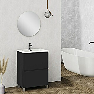 Artysan Conjunto de mueble de baño Ariel (60 cm, Negro, 3 pzs.)