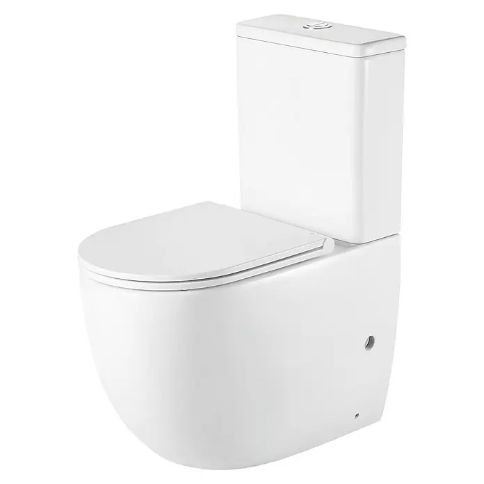 Artysan Pack de WC Inter 3 - Sin borde de descarga, Salida dual, Blanco - Elegante inodoro con un diseño elegante y moderno, perfecto para cualquier baño. Su acabado blanco liso lo hace fácil de limpiar.