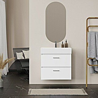 Conjunto de mueble de baño Palma 2C (70 cm, Blanco , 3 pzs.)