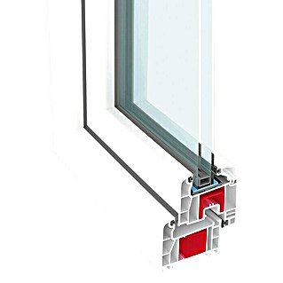 Solid Elements Kunststofffenster Q71 Supreme (B x H: 90 x 120 cm, Links, Weiß)