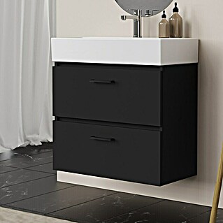 Artysan Conjunto de mueble de baño Palma 2C (Ancho: 70 cm, Negro, 2 pzs.)