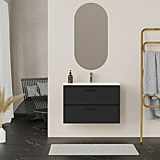 Artysan Conjunto de mueble de baño Palma 2C (Ancho: 80 cm, Negro, 3 pzs.)