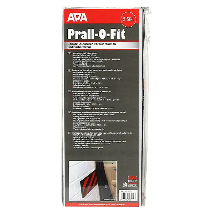 APA Schutzmatte Prall-O-Fit - 12 x 40 x 2 cm, 2 Stk. - APA Prall-O-Fit Autotürschutz zur Vermeidung von Schrammen und Kratzern am Lack, ideal für den Schutz beim Einparken.