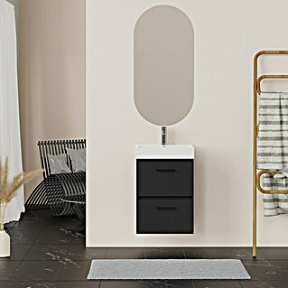 Artysan Conjunto de mueble de baño Palma 2C (Ancho: 45 cm, Negro, 3 pzs.)