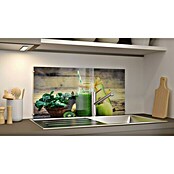 CUCINE Küchenrückwand (Green Smoothie, 80 x 40 cm, Stärke: 6 mm, Einscheibensicherheitsglas (ESG))