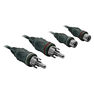 Metronic Cable alargador de audio Cable de extensión RCA (Clavija RCA, 1,2 m)