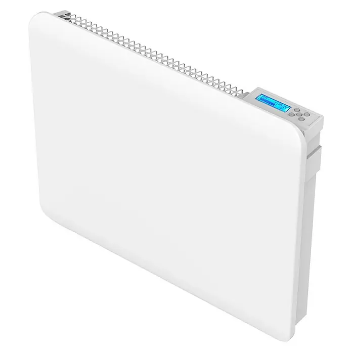 Purline Emisor térmico Ceramic A1000 WiFi - 1.000 W, Blanco, 9 x 60 x 50 cm, Cerámico - Radiador eléctrico blanco con controles digitales, que ofrece calefacción eficiente con un diseño moderno.