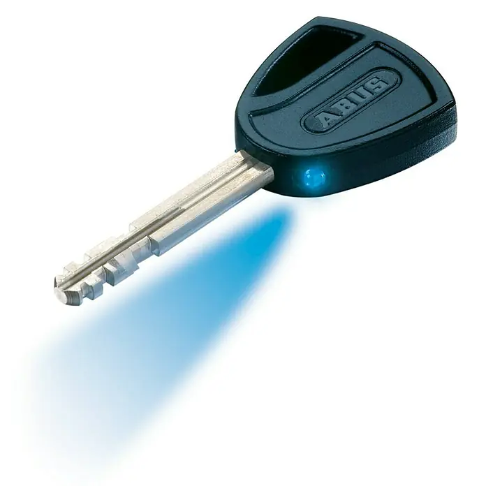 Abus Granit Candado 37/55 SZP - An x Al: 62,5 x 84 mm, 1 ud., Acero endurecido - La llave ABUS con luz LED integrada es un accesorio práctico para mayor seguridad en la oscuridad. Ideal para cerraduras de puertas.