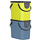 Rotho Mülltrennsystem (25 l, Lime, Eckig, Kunststoff)