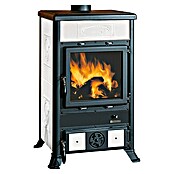 La Nordica Kaminofen Rosella R1 (8,8 kW, Raumheizvermögen: 252 m³, Verkleidung: Keramik, Schwarz/Weiß)