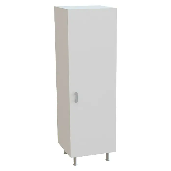 Top Element Cocina compacta - Ancho: 2 m, Sin electrodomésticos, Blanco, 4 pzs. - Armario de baño blanco con puerta y tirador, apoyado en patas. Ideal para espacio de almacenamiento adicional en el baño.